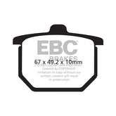 EBC Organic brake pads BRAKE PADS Ebc