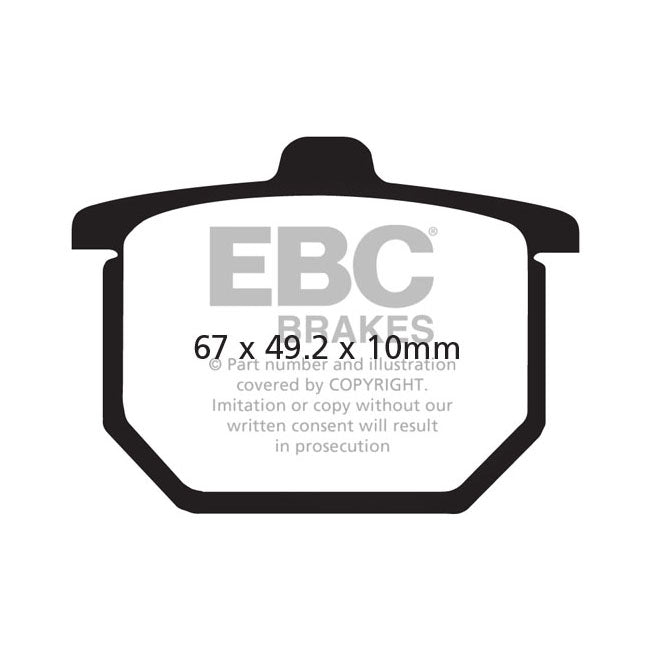 EBC Organic brake pads BRAKE PADS Ebc
