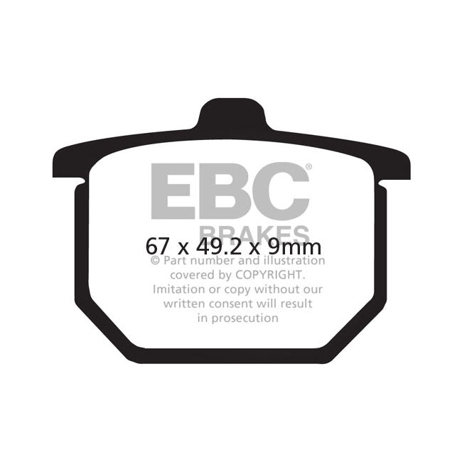 EBC Organic brake pads BRAKE PADS Ebc