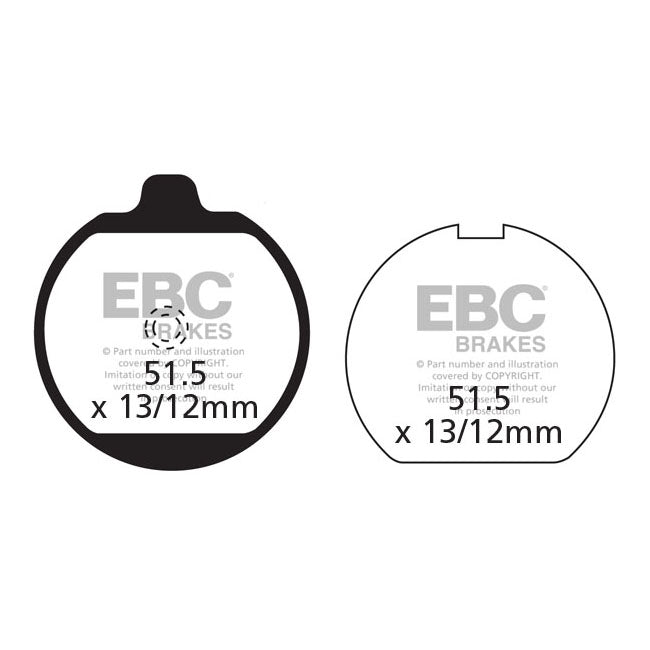 EBC Organic brake pads BRAKE PADS Ebc
