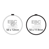 EBC Organic brake pads BRAKE PADS Ebc