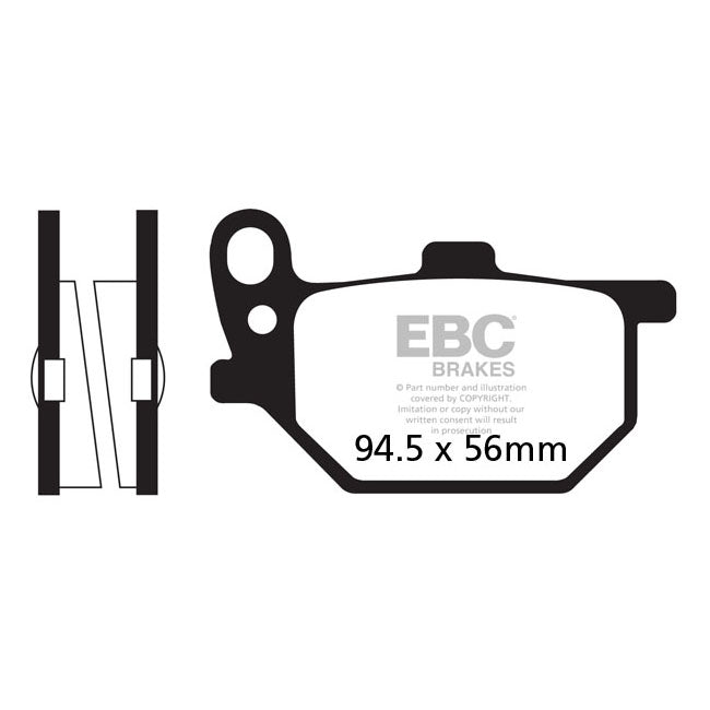 EBC Organic brake pads BRAKE PADS Ebc