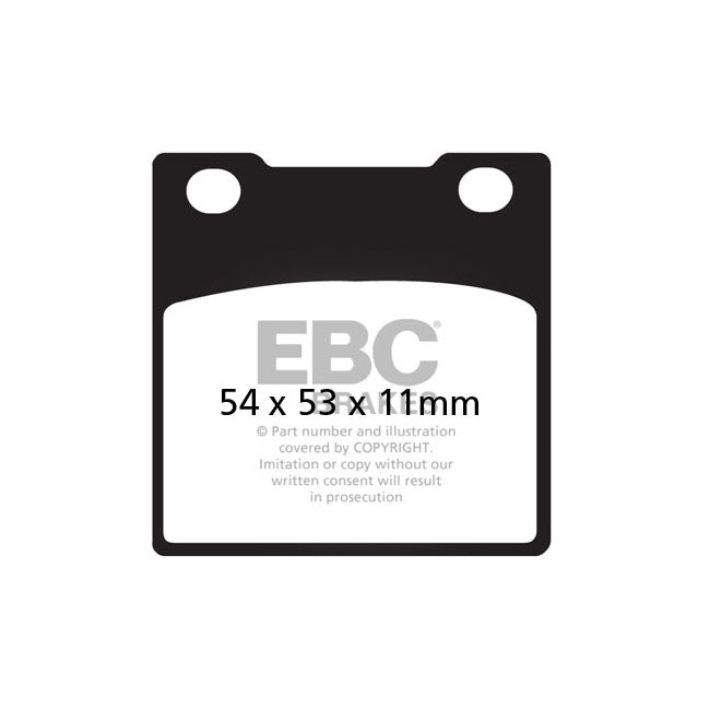 EBC Organic brake pads BRAKE PADS Ebc