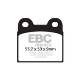 EBC Organic brake pads BRAKE PADS Ebc
