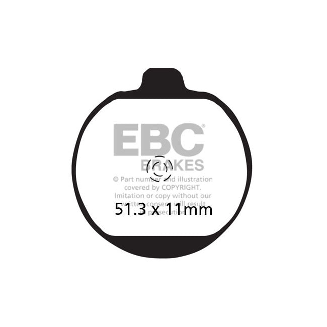 EBC Organic brake pads BRAKE PADS Ebc