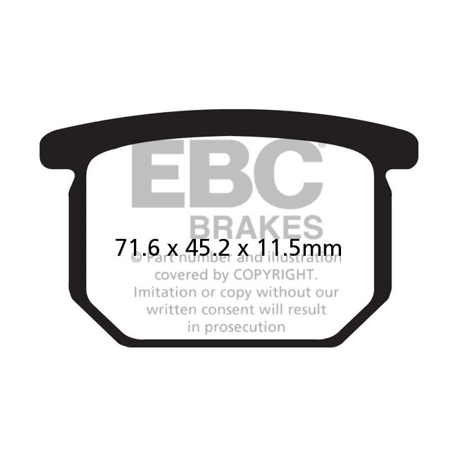 EBC Organic brake pads BRAKE PADS Ebc