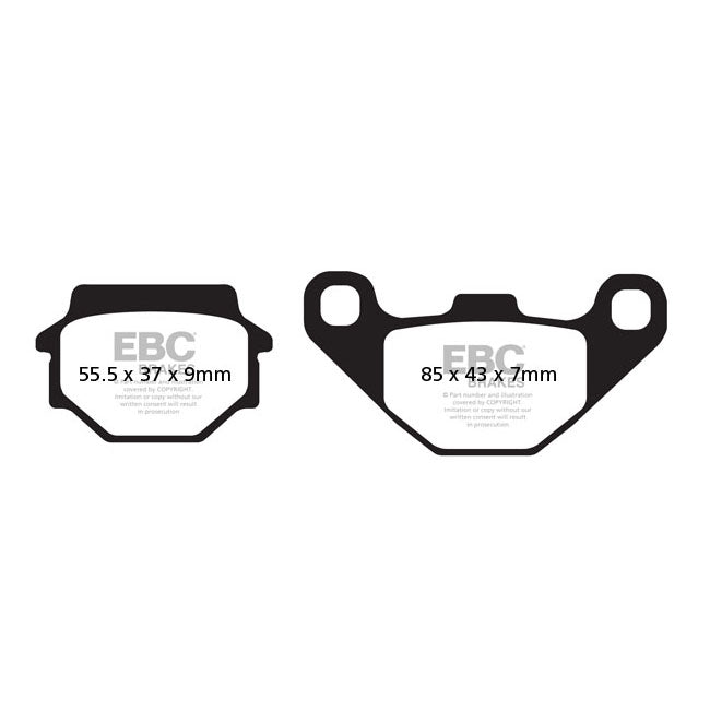EBC organic brake pads BRAKE PADS Ebc
