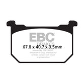 EBC Organic brake pads BRAKE PADS Ebc