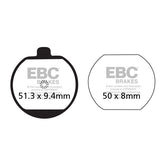 EBC Organic brake pads BRAKE PADS Ebc