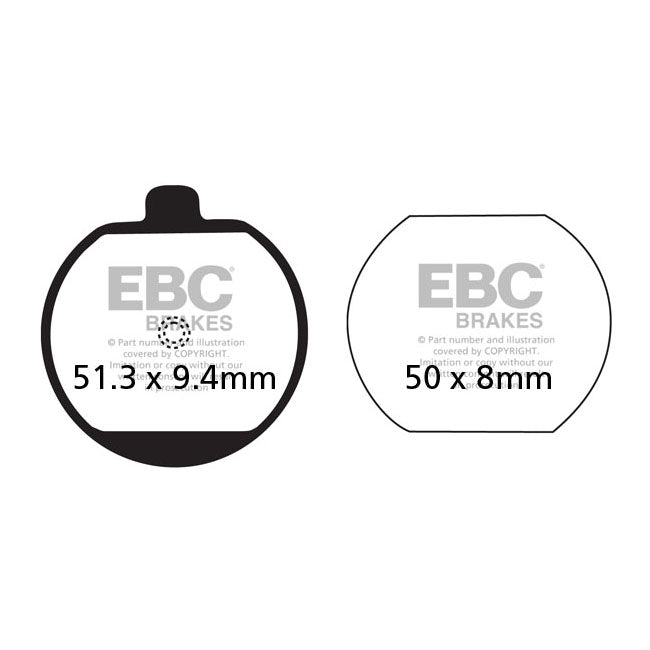 EBC Organic brake pads BRAKE PADS Ebc