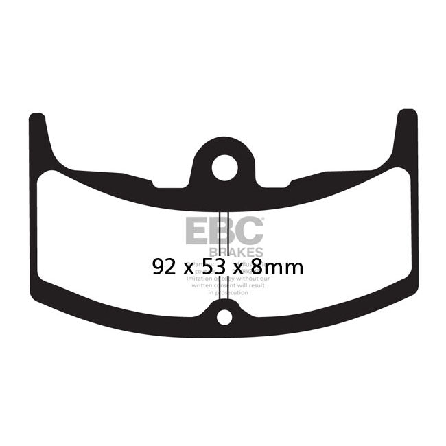 EBC Organic brake pads BRAKE PADS Ebc
