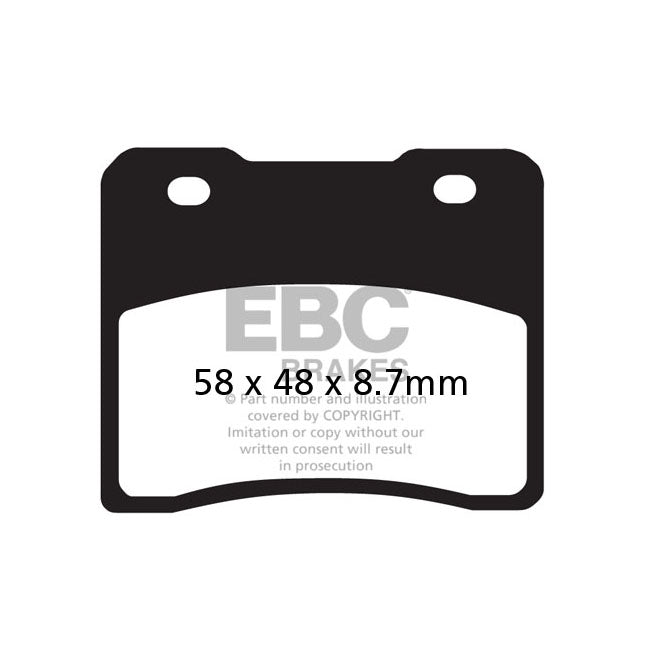 EBC Organic brake pads BRAKE PADS Ebc