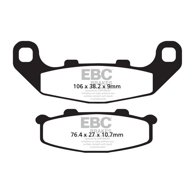 EBC Organic brake pads BRAKE PADS Ebc