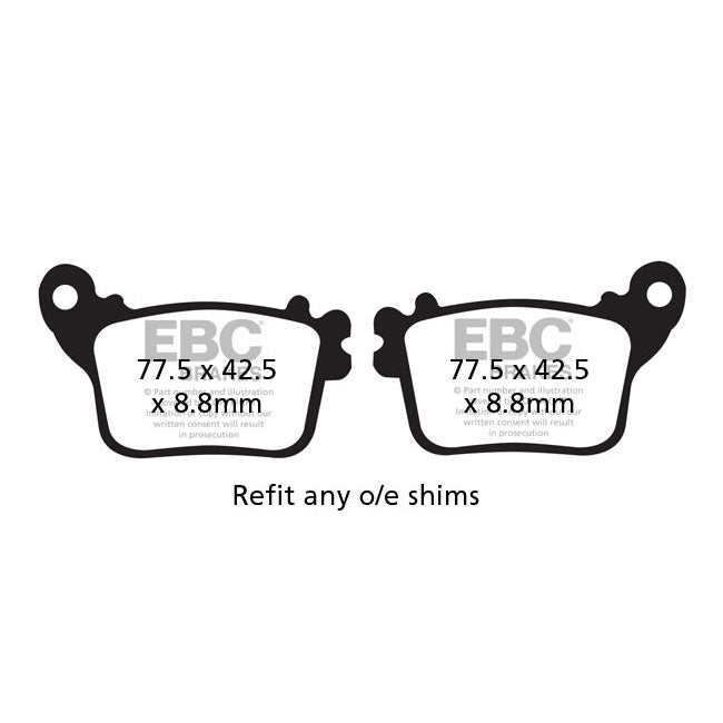 EBC Double-H Sintered brake pads BRAKE PADS Ebc