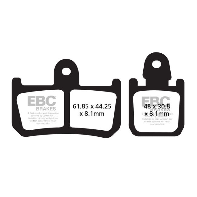 EBC Organic brake pads BRAKE PADS Ebc