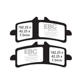 EBC Double-H Sintered brake pads BRAKE PADS Ebc