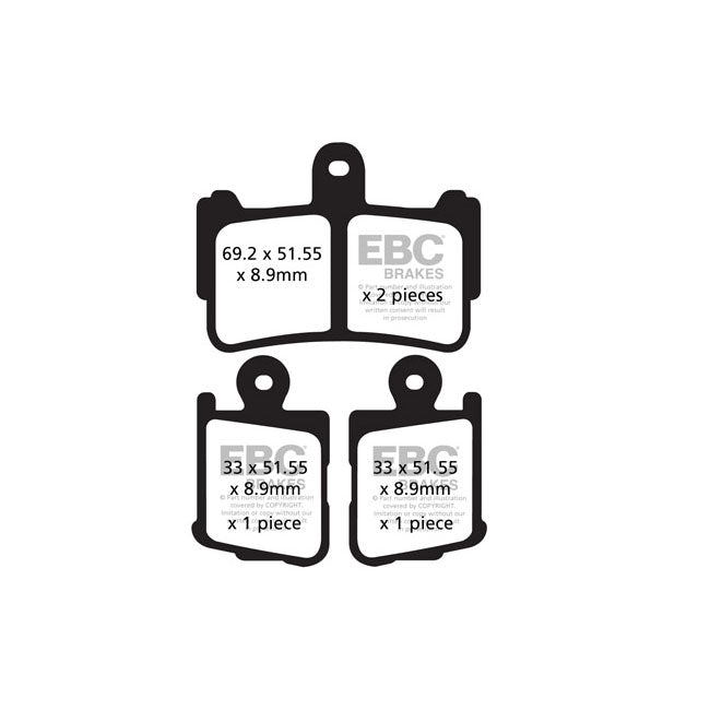 EBC Double-H Sintered brake pads BRAKE PADS Ebc