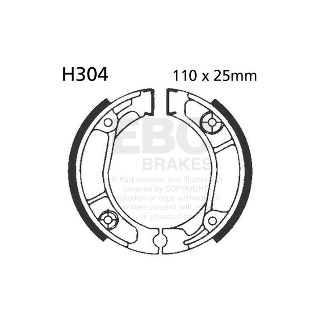 EBC plain brake shoes BRAKE SHOES AND LININGS Ebc