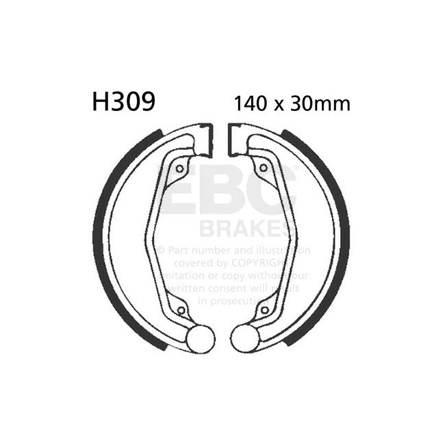 EBC plain brake shoes BRAKE SHOES AND LININGS Ebc