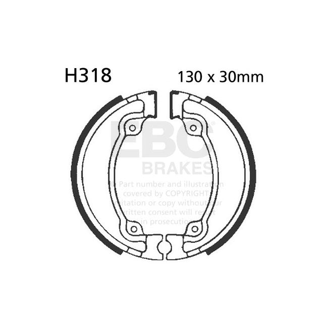 EBC grooved brake shoes BRAKE SHOES AND LININGS Ebc