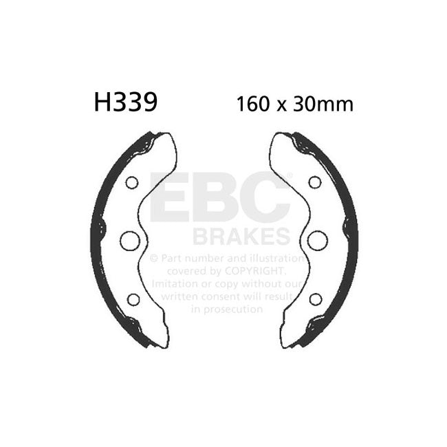 EBC grooved brake shoes BRAKE SHOES AND LININGS Ebc