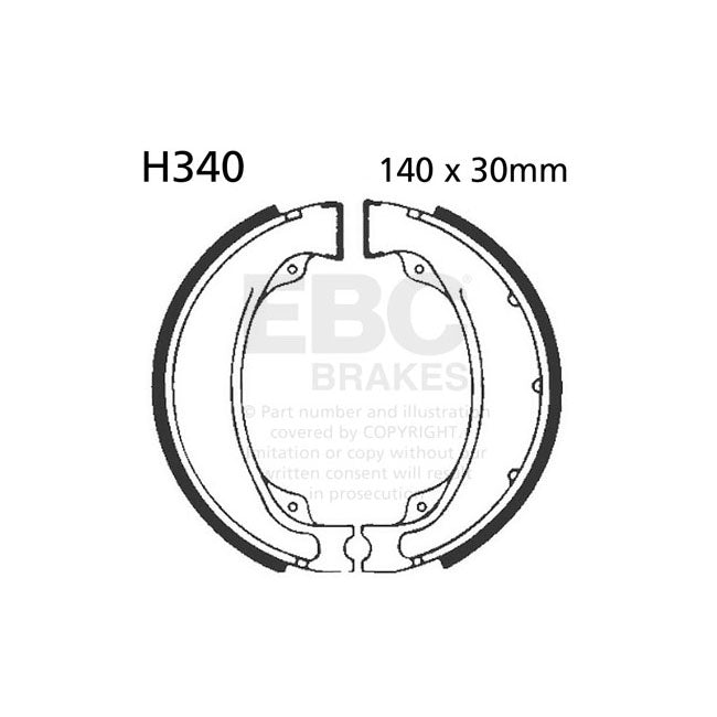 EBC grooved brake shoes BRAKE SHOES AND LININGS Ebc