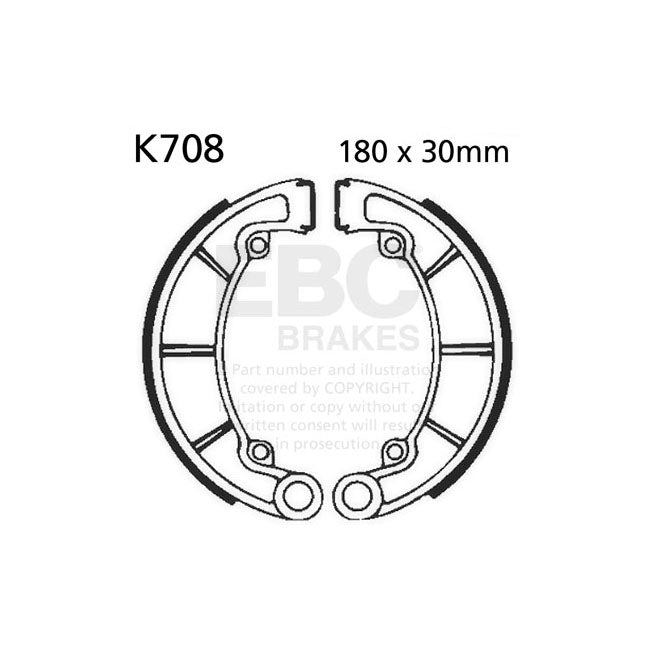 EBC plain brake shoes BRAKE SHOES AND LININGS Ebc