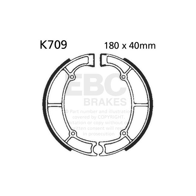 EBC plain brake shoes BRAKE SHOES AND LININGS Ebc