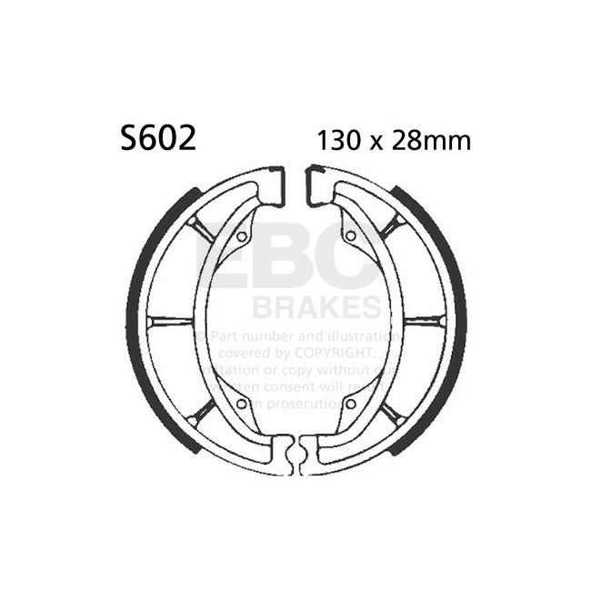 EBC grooved brake shoes BRAKE SHOES AND LININGS Ebc