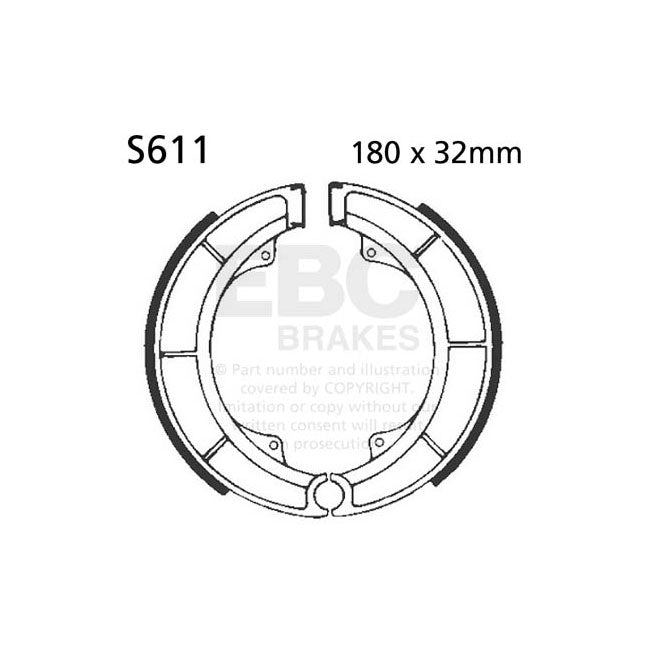 EBC plain brake shoes BRAKE SHOES AND LININGS Ebc