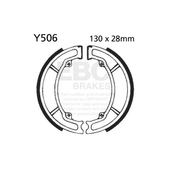 EBC plain brake shoes BRAKE SHOES AND LININGS Ebc