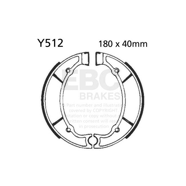 EBC plain brake shoes BRAKE SHOES AND LININGS Ebc