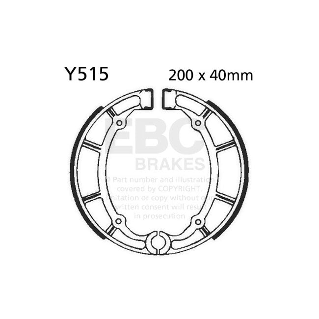 EBC plain brake shoes BRAKE SHOES AND LININGS Ebc