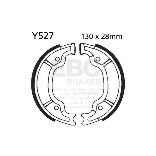 EBC plain brake shoes BRAKE SHOES AND LININGS Ebc