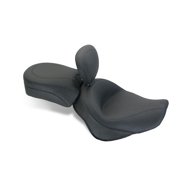 Mustang 2-p vintage touring seat plain black SEATS Mustang