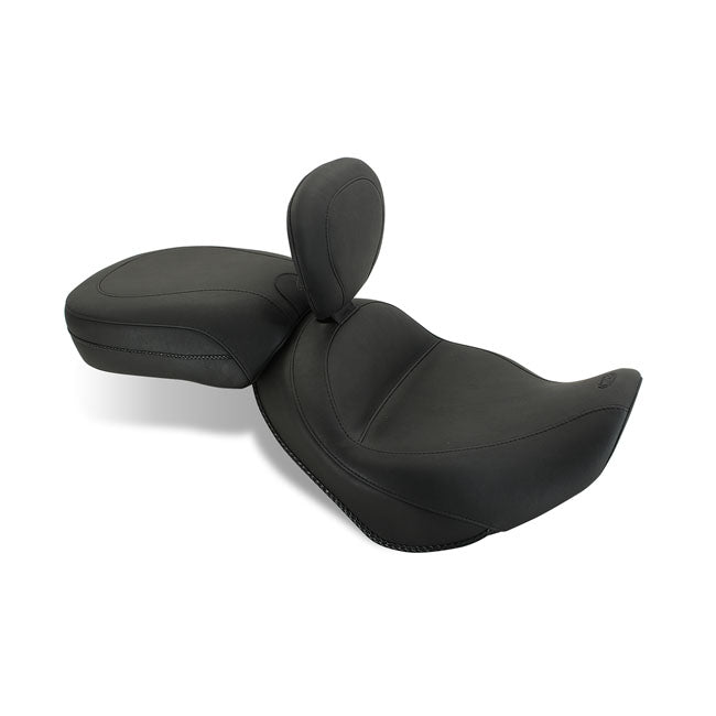 Mustang 2-p vintage touring seat plain black SEATS Mustang