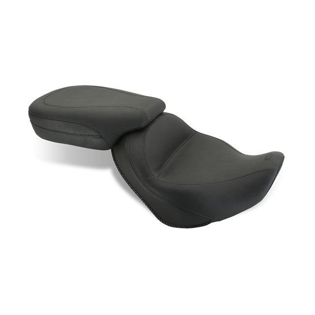 Mustang 2-p vintage touring seat plain black SEATS Mustang