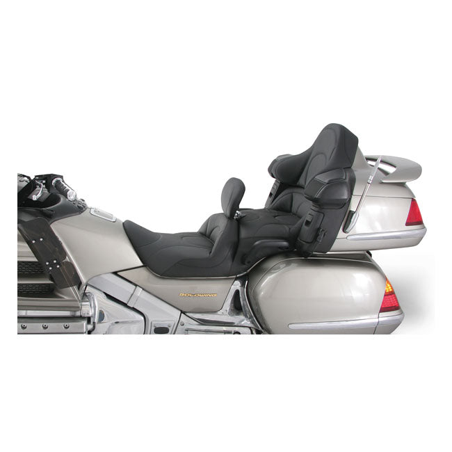 Mustang 1-piece 2-up touring seat heated plain black SEATS Mustang