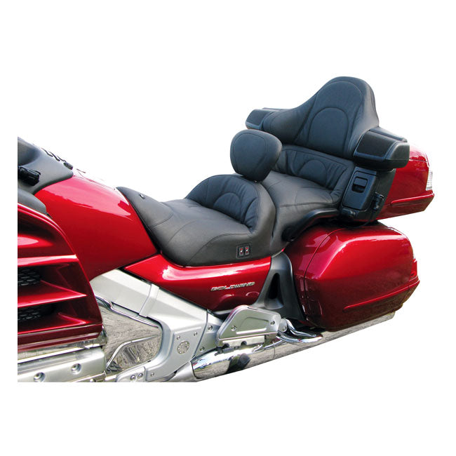 Mustang 1-piece 2-up touring seat heated plain black SEATS Mustang