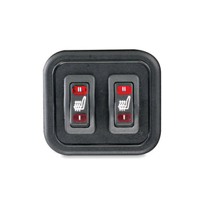 Mustang 1-piece 2-up touring seat heated plain black SEATS Mustang