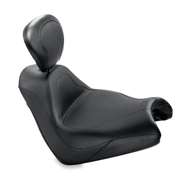 Mustang 2-p vintage sport touring seat plain black SOLO SEATS Mustang