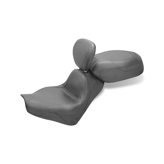 Mustang 2-p vintage sport touring seat plain black SEATS Mustang