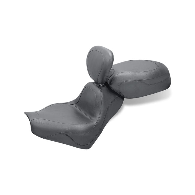 Mustang 2-p vintage sport touring seat plain black SEATS Mustang