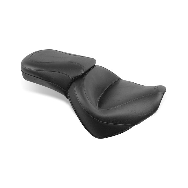 Mustang 1-piece 2-up wide touring vintage seat plain black SEATS Mustang