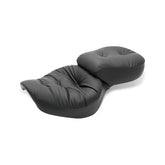 Mustang 1-piece 2-up wide touring regal seat plain black SEATS Mustang