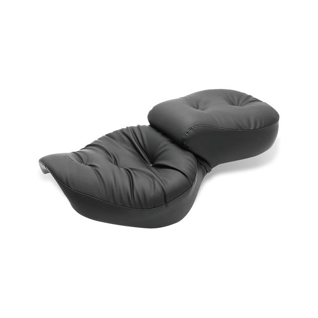Mustang 1-piece 2-up wide touring regal seat plain black SEATS Mustang