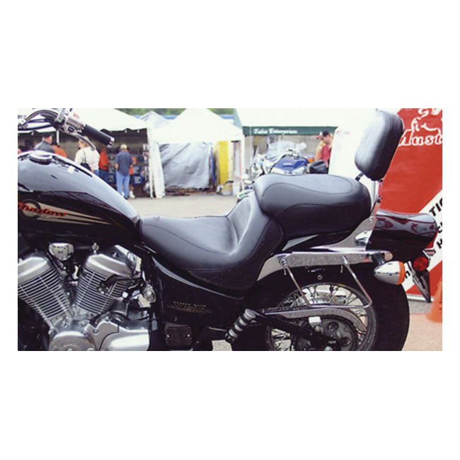 Mustang 1-piece 2-up wide touring vintage seat plain black SEATS Mustang