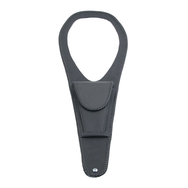 Mustang pouch tank bib plain black TANK COVERS Mustang