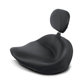 Mustang wide touring vintage solo seat plain black SOLO SEATS Mustang