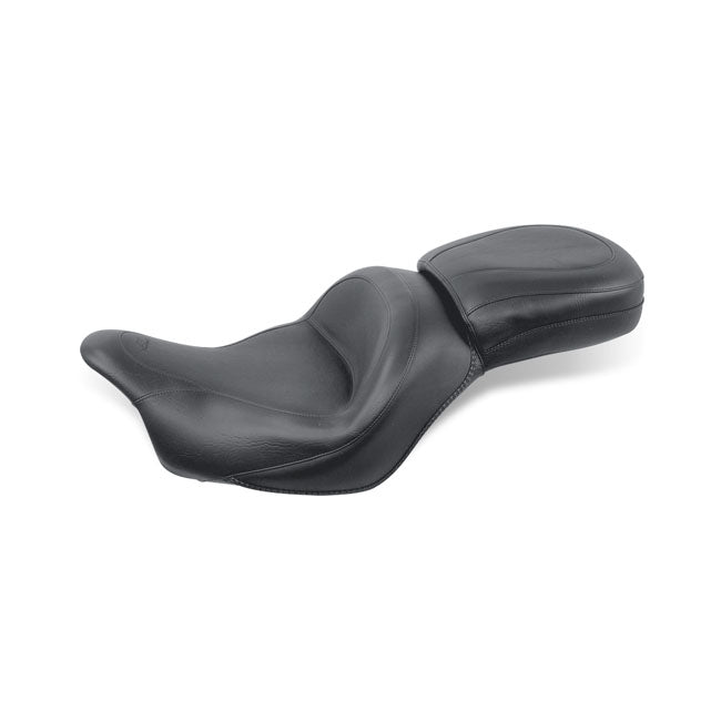 Mustang 1 piece 2-up wide touring vintage seat plain black SEATS Mustang